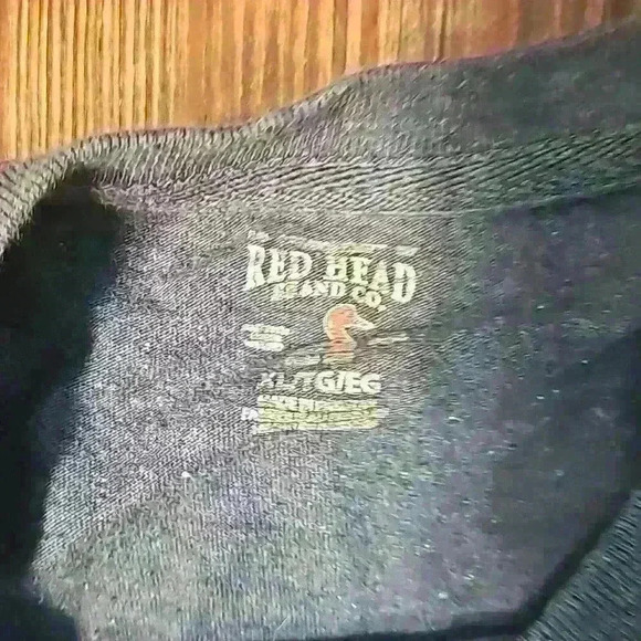 Mens Redhead Brand Co Blue Heather Long Sleeve TShirt w pocket XL - Picture 3 of 4